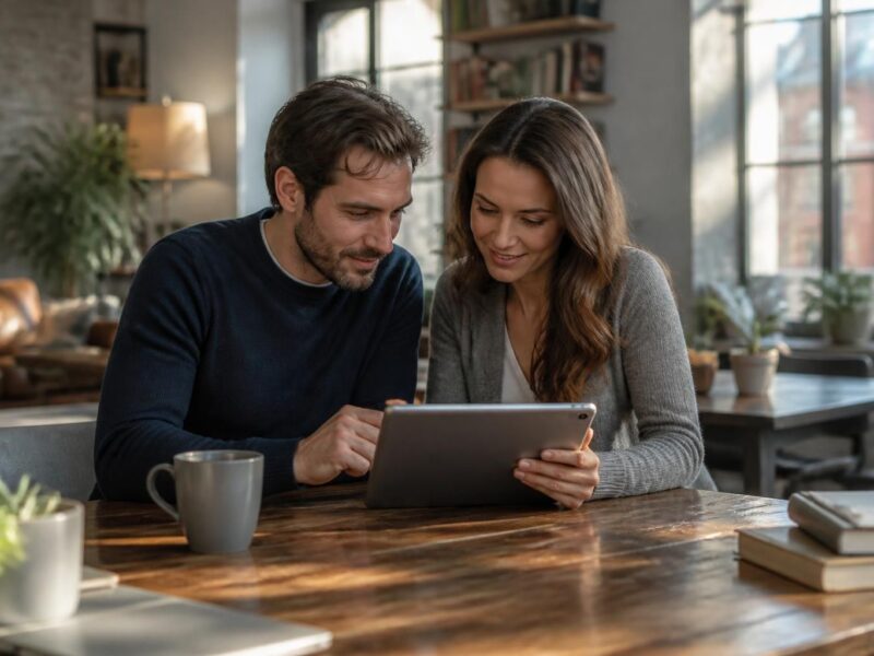 améliorez la communication dans votre couple grâce à des exercices interactifs sur tablette tactile, pour mieux vous comprendre et renforcer votre relation.